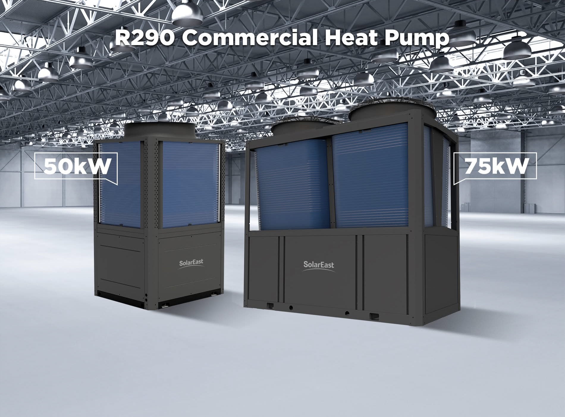 PWC-BLN Series – Commercial DC inverter Heat Pump (R290, 75°C Hot Water)
